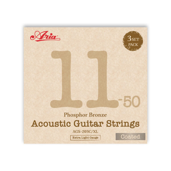AGS-203C/XL "3 Set" - Coated Acoustic Extra Light